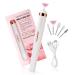 Keilend Electric Nail Drills USB Rechargeable Nail Files with 12000 RPM Portable Manicure Pedicure Kits with Portable Manicure Pedicure with 5 Drill Bits for Nail Salon & Home DIY