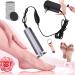 Dermave Electric Foot Callus Remover Pain-Free Electric Callus Remover Professional Adjustable Speed Electric for Dead Dry(Silver)