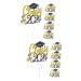 Garneck 10 Sets Cake Insert Cake Decoration Graduation Cake Decors Grad Cupcake Toppers Graduation Cake Toppers Graduation Cupcake Topper Cake Picks Party Supplies Paper Cup Yellowx2pcs 16.00X13.00X0.10CMx2pcs
