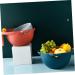 Ciieeo Storage Baskets Filter Vegetable Cleaning Bowl Vegetable Storage Basket Container Fruit Food 28 12.3CM Red - Buy Online on GoSupps.com