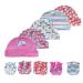 Baby hat and mittens set Newborn - Baby Hats Caps & Baby Scratch Mittens Gloves for baby boys girls 0-6 Months 100% Cotton Pink Unicorn