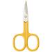 CREDO Pop Art Nail Scissors 8 cm Curved Matt Chrome Yellow