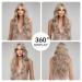 Oefei Ash Blonde Mixed Wigs for Women - Long Curly Synthetic Hair Heat-Resistant Perfect for Daily Wear & Cosplay - Buy Online on GoSupps.com