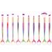 Tenmon 10-Piece Mermaid Eye Makeup Brushes Set - Professional Synthetic Brushes for Eyeshadow, Concealer, Eyeliner, Brow Blending & Highlighting - Buy Online on GoSupps.com