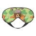 Cartoon Squirrel Unisex Elastic Adjustable Buckle Design Blackout Sleep Eye Mask for Home Travel Yoga Office Nap