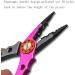 San Like 7-Inch Fishing Pliers | Aluminum Braid Cutters | Hook Remover | Saltwater Fishing Gear | Corrosion Resistant Tools | Split Ring Pliers | Fish Holder with Sheath and Lanyard - A-Pink - Buy Online on GoSupps.com