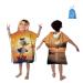 Microfiber bathing poncho children ultra soft and absorbent bath towel with a hood bath towel bathrobe beach towel for girls boys teenager 5-10 years old 76x76cm green-08 76x76cm