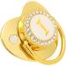 Hyuduo Personalized Golden Baby Pacifier - Safe Curved Design with Clips | Newborn Essentials for 6-18 Months - Buy Online on GoSupps.com