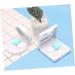 JECOMPRIS Mini Container Case for Contact Lenses White Eyes Mini Cleaning Kit with Square Stand Ideal Lensetui for Travel & Storage - Buy Online on GoSupps.com