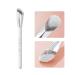 Concealer Brush, Under Eye Makeup Small Angled Precision Face Blending Brush, Eye Liquid Cream Foundation Concealer for Dark Circles, Make up Nose Contour Applicator Vegan brochas de maquillaje profesional pearl