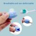 Silicone Toothbrush Cover Holder Set - For Kids and Adults - Travel-Friendly - Multi-Purpose Storage (6 PCS) - Buy Online on GoSupps.com