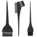 Hair dyel brush set 3 pieces of color brush hair brush to dye hair hair color brush hair color for diy hair dye hair dye color brush wide kit salon hairdresser tool black-3 pcs