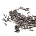 JSHANMEI Single Barrel Crimp Sleeves Copper Tube Fishing Line Crimping Loop Sleeves Cable Ferrule Wire Rope Connector Fishing Tackle Leader Rigging 100pcs-1.3mm Inner Dia