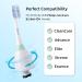 4 Pack Premium Replacement Toothbrush Heads Compatible with Philips Sonicare E-Series - Extra-Thin Spiral Tapered, Hygienic Cap Included - Buy Online on GoSupps.com