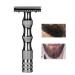 KENANLAN Classic Men's Manual Razor - Vintage Double Blade Razor with Non-Slip Metal Handle (Black) - International Shipping Available - Buy Online on GoSupps.com