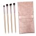 Baluue 1 4pcs Eye Makeup Brushes Eye Makeup Brush Kit Blush Makeup Brush Cosmetic Tool Plastic Pink medium Pink