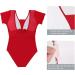 Short Sleeve Ballet Leotard for Women & Girls | Removable Bra | Small Red - Buy Online on GoSupps.com