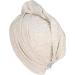 KISMETICS Frizz-Free Tee Shirt Drying Wrap for Long Hair - Soft & Lightweight Hair Drying Turban Towel with Button (Salt & Pepper) - Buy Online on GoSupps.com
