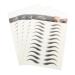 PLAFOPE 4 Sheets Waterproof Eyebrow Stickers Eyebrow Tattoos Stickers 6d Hair-like Eyebrows Stickers Tool 4d 21x14.8cm Black