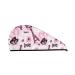 Eiffel Tower and Butterflies Microfiber Hair Towel Soft Super Absorbent Hair Towel Wrap for Women Coral Velvet Quick Dry Hair Cap for Long Curly and Thick Hair