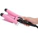 3 Barrel Curling Iron Wand Adjustable Hair Curler Waver Crimper 110V 240V Fast Heating Easy Temperature Adjustment Hair Styling Suitable for Wavy Hairstyles (32mm)