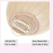 Elailite Human Hair Bangs Clip - #60 Platinum Blonde Neat Bangs for Women - Buy Online on GoSupps.com