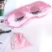 Womens Imitation Silk Glitter Sequins Long Eyelash Embroidery Sleeping Eye Mask with Storage Bag Elastic Soft Travel Blindfold Shade Cover - Buy Online on GoSupps.com