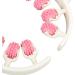 AONYAYBM Round Pink Massage Scooter for Legs | Portable Multi-Purpose Muscle Roller | Innovative Leg Massage Device for Sports & Relief - Buy Online on GoSupps.com