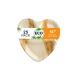 Naturelia 100% Compostable 10-Inch Heart-Shaped Palm Leaf Disposable 3 Partition Plates- Eco-Friendly Biodegradable and Microwave-Safe for Special Occasions
