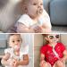 4 Pack Pink Pacifier Clips for Girls | Silicone Binky Clips with Adapters for Teething Toys | Baby Shower Gift - Buy Online on GoSupps.com