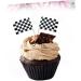 HOMSFOU 400 Pcs Mini Checkered Picks Mini Racing Flag Picks Racing Flags for Cakes Mini Checkered Topper Checkered Flag Picks Mini Cupcake Checkered Flag Toppers Toothpick Bamboo Dessert - Buy Online on GoSupps.com