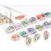 Colorful Abalone Shell Slices - 12 Colors | Natural Nail Art Sequins for 3D Design and UV Gel Flake Decoration - Buy Online on GoSupps.com
