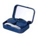 Healvian 1 sentence 4-box care box for colored contact lenses travel case for contact lenses Cute lensui contact lens tanks nice lensetui eye lens container caricature container blue 6.5x4.5x2cm