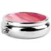 Pink Gradient Round Pill Box Organizer - 3 Compartment Travel Pill Box - Stylish & Portable for International Use - Buy Online on GoSupps.com