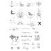 Temporary Tattoo Set By Tatsy  The Simple Set  For Women and Men  Original  Unique Design  Cover Up  Modern  Hipster  Minimalistic Tiny  Urban  Writing  Stars  Anchor  Heart  Hands  Waterproof Tattoos