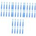 Minkissy 40 pieces toothbrush portable toothbrush toothbrush toothbrush tools tooth cleaning short toothbrush mini toothbrush soft nylon travel accessories 1 piece (1 Pack) bluex4stk