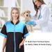 Noverlife Pet Grooming Jacket | Medium Size Lightweight Smock for Dog Cat Grooming | Hair Repellent Shirt Style Workwear - Buy Online on GoSupps.com
