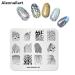Nail Stamp Plate Set - 5pcs Picture Design Templates for Nail Art | Rock City Architecture Leopard & Hair Braiding Patterns - DIY Manicure Tools GT0011 - Buy Online on GoSupps.com