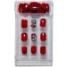 MENILITHS 24Pcs/Set Press On Nails Wine Red Square Diamond Short Style False Nails Acrylic Fake Nails Full Cover Nails Tips Artificial Finger Manicure Press on nails for Women and Girls - Buy Online on GoSupps.com