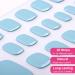 Ceboic Half-Hardened Gel Nail Foils - 26 Self-Adhesive Colorful Pedi Wraps | Mysterious Blue UV Nail Art Stickers for Women & Girls - Buy Online on GoSupps.com