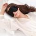 Alaska Bear Natural Silk Sleep Mask - Cool Soft Blindfold for Sleeping | Genuine Mulberry Silk | Hypoallergenic & Breathable | Non-Absorbent | Original Black - Buy Online on GoSupps.com