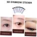 Housoutil 4pcs Eyebrow Stickers False Eyebrows Sticker Hair Water Transfer Eyebrow Sticker 6d Mold Modify 21x15cm Brown - Buy Online on GoSupps.com