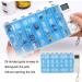 Electronic Pill Timer Reminder Dispenser 7 Day Pill Case Electronic Pill Timer Reminder Automatic Medication Reminder Dispenser Pill Storage Box (Blue) - Buy Online on GoSupps.com