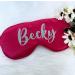 Personalised Sleep Silk Satin Eye Mask Custom Any Name Rest Sleeping Relaxing Mask Gift for Her Mothers Day Birthday Bridesmaid Hen Bridal Christmas Gift Party Favours Present HUNYLONDON (Red) - Buy Online on GoSupps.com