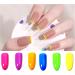 Chrome Nail Powder 12 Boxes Neon Fluorescent Nail Pigment Powder Nail Art Accessories Iridescent Pearlescent Nail Glitter for DIY Nail Art Decoration Face Eye Body and Crafts - Buy Online on GoSupps.com