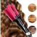 3 Barrel Hair Crimper Iron 0.78 Inch Ceramic Beach Hair Waver - LCD Display, Fast Heating Crimping Iron for Deep Waves - Valentines Gifts for Women - Buy Online on GoSupps.com
