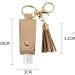HSYHERE Multifunction Portable Empty Travel Bottle Keychain Hand Sanitizer Bottle Keychain PU Leather Tassel Key Chains Car Key Ring +Refillable Containers for Toiletry Shampoo Lotion Soap -Green - Buy Online on GoSupps.com