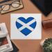 Azeeda Scotland Flag Heart Microfiber Glasses Cleaning Cloths - 2 Pack | Ideal for Eyewear Care - International Shipping Available - Buy Online on GoSupps.com