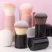ENZO KEN Mini Retractable Makeup Brush - Small Kabuki Travel Blush Cosmetic Powder Brush with Dustproof Lid (Black/Walnut) - Buy Online on GoSupps.com