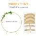 Fogein 6.6ft Round Backdrop Stand - Metal Circle Arch Stand for Wedding & Party Decor (Gold) - Buy Online on GoSupps.com